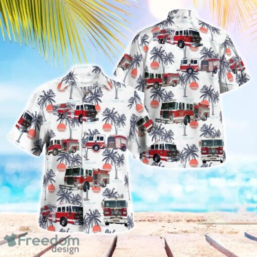 Carrboro Fire-Rescue Department 3D Hawaiian Shirt Product Photo 1