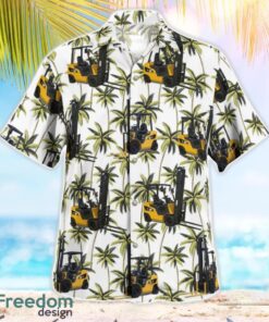 Caterpillar CAT Forklift Truck Hawaiian Shirt Beach Summer Shirt Product Photo 2