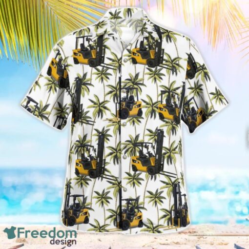 Caterpillar CAT Forklift Truck Hawaiian Shirt Beach Summer Shirt Product Photo 2