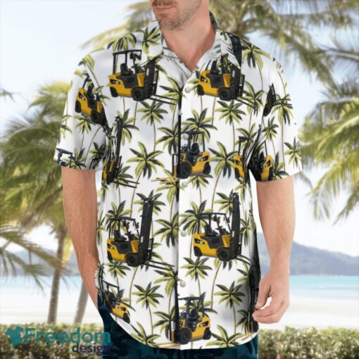 Caterpillar CAT Forklift Truck Hawaiian Shirt Beach Summer Shirt Product Photo 3