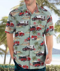 Cecil County, Maryland, Cecilton Volunteer Fire Company Tropical 3D Hawaiian Shirt Gift For Summer Product Photo 4