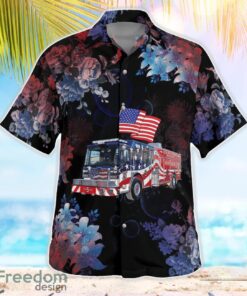 Central County Fire & Rescue, Missouri 3D Summer Aloha Hawaiian Shirt Product Photo 3