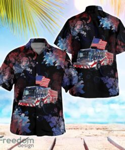 Central County Fire & Rescue, Missouri 3D Summer Aloha Hawaiian Shirt