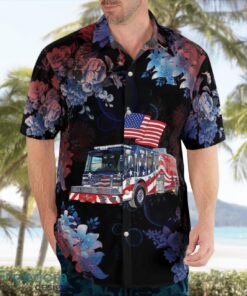 Central County Fire & Rescue, Missouri 3D Summer Aloha Hawaiian Shirt Product Photo 4