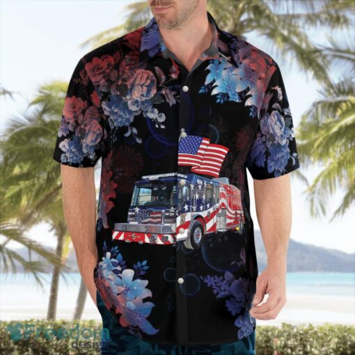 Central County Fire & Rescue, Missouri 3D Summer Aloha Hawaiian Shirt Product Photo 4