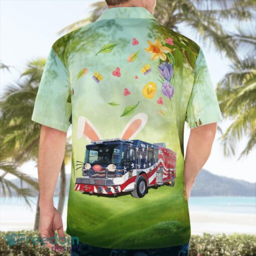 Central County Fire Truck, Easter Hawaiian Shirt Beach Summer Shirt Product Photo 2