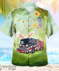 Central County Fire Truck, Easter Hawaiian Shirt Beach Summer Shirt Product Photo 3