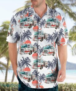 Charlestown, Indiana, Charlestown Fire Department Aloha Hawaiian Shirt Product Photo 4