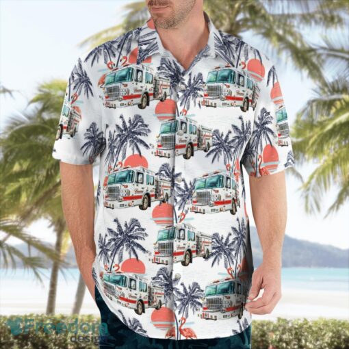 Charlestown, Indiana, Charlestown Fire Department Aloha Hawaiian Shirt Product Photo 4