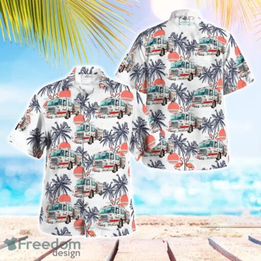 Charlestown, Indiana, Charlestown Fire Department Aloha Hawaiian Shirt Product Photo 1