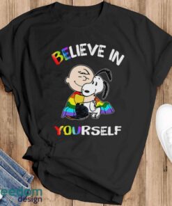 Charlie And Snoopy Believe In Yourself LGBT Pride T-Shirt