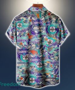 Charlotte Hornets Logo All Printed 3D Hawaiian Shirt For Fans NBA Hawaiian Shirt Product Photo 2