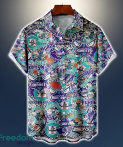 Charlotte Hornets Logo All Printed 3D Hawaiian Shirt For Fans NBA Hawaiian Shirt