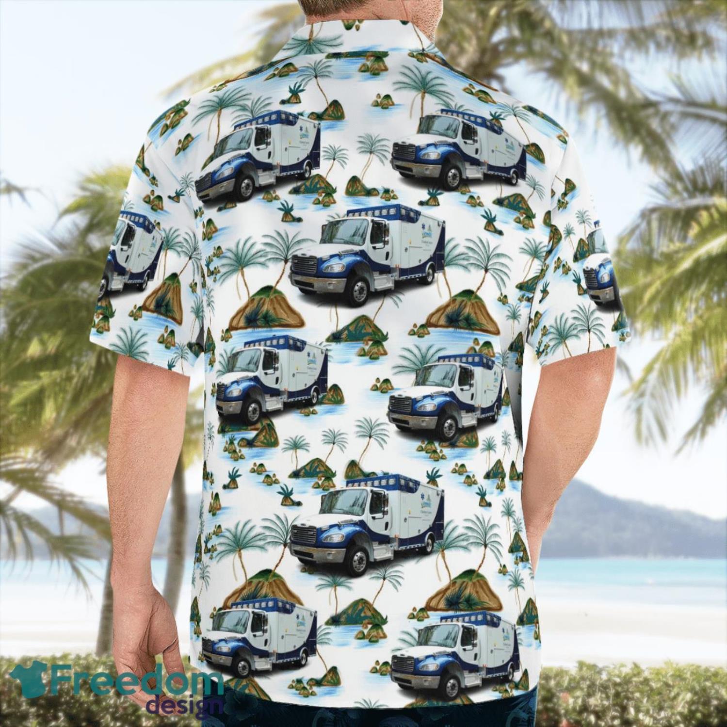 Charlton County EMS, Georgia Beach Hawaiian Shirt image Charlton County EMS, Georgia Beach Hawaiian Shirt Product Photo 2