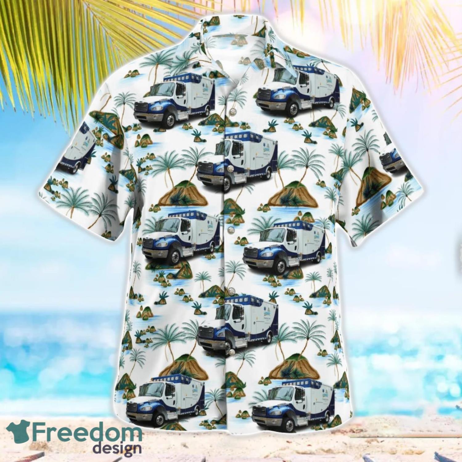 Charlton County EMS, Georgia Beach Hawaiian Shirt Charlton County EMS, Georgia Beach Hawaiian Shirt Product Photo 3