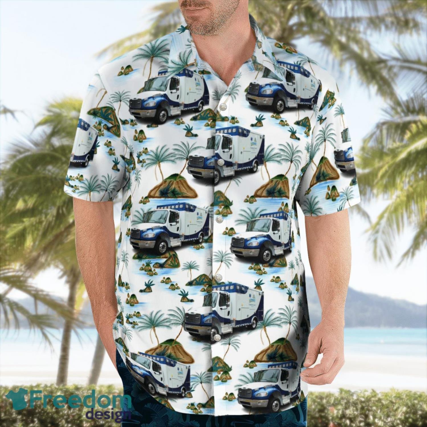 Charlton County EMS, Georgia Beach Hawaiian Shirt Charlton County EMS, Georgia Beach Hawaiian Shirt Product Photo 4
