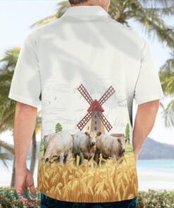 Charolais Cattle Aloha Hawaiian Shirt Product Photo 2