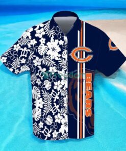 Chicago Bears 3D Flower Hibiscus Hawaiian Shirt Chicago Bears 3D Flower Hibiscus Hawaiian Shirt