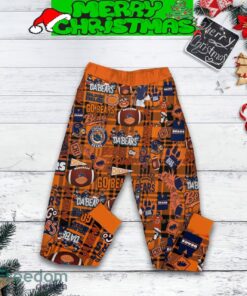 Chicago Bears Grinch They Hate Us Christmas Fleece Pajamas Set Full Print Christmas For Women - Chicago Bears Grinch They Hate Us Christmas Fleece Pajamas Set-2