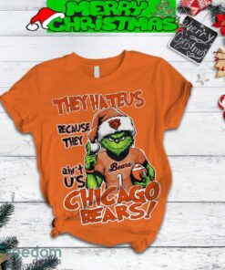 Chicago Bears Grinch They Hate Us Christmas Fleece Pajamas Set Full Print Christmas For Women image Chicago Bears Grinch They Hate Us Christmas Fleece Pajamas Set Full Print Christmas For Women - Chicago Bears Grinch They Hate Us Christmas Fleece Pajamas Set-3