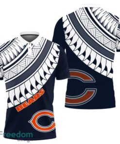 Chicago Bears Polynesian Pattern Polo Shirt