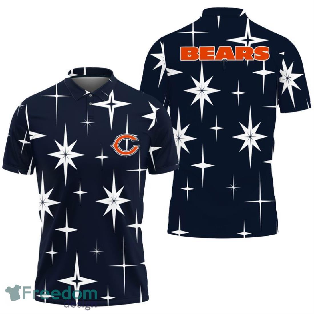 Chicago Bears Sparkle Pattern Polo Shirt image Chicago Bears Sparkle Pattern Polo Shirt Product Photo 1