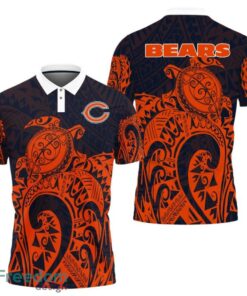 Chicago Bears Turtle Polynesian Pattern Polo Shirt