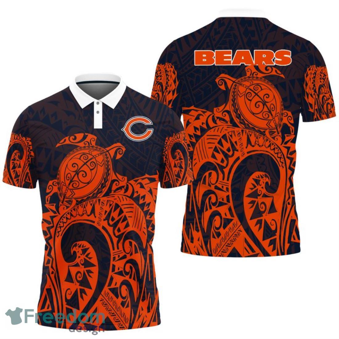Chicago Bears Turtle Polynesian Pattern Polo Shirt image Chicago Bears Turtle Polynesian Pattern Polo Shirt Product Photo 1