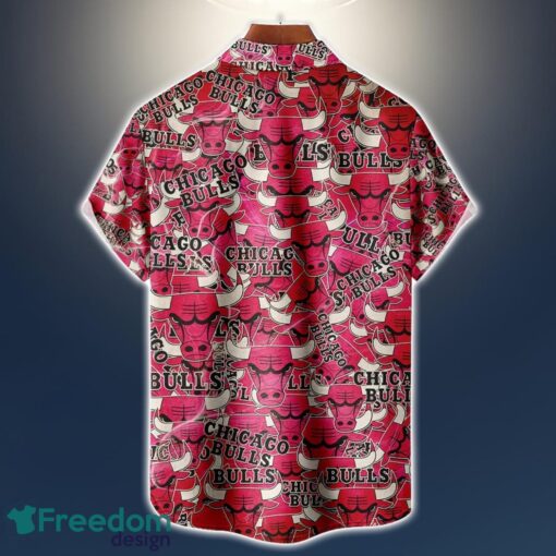 Chicago Bulls Logo All Printed 3D Hawaiian Shirt For Fans NBA Hawaiian Shirt Product Photo 2