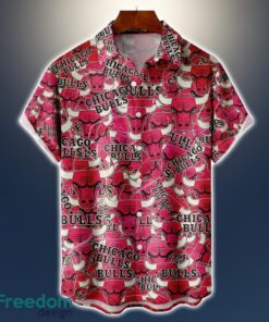 Chicago Bulls Logo All Printed 3D Hawaiian Shirt For Fans NBA Hawaiian Shirt