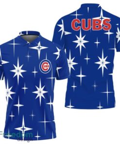 Chicago Cubs Sparkle Pattern Polo Shirt