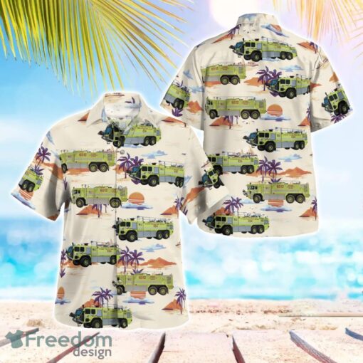 Chicago Fire Department O'Hare International Airport Hawaiian Shirt Beach Shirt Summer Holiday Gift Product Photo 1