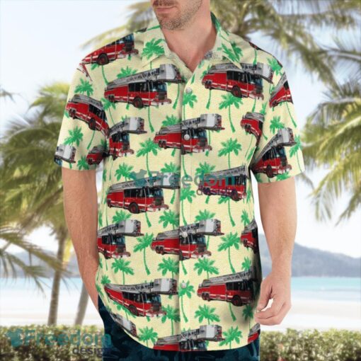 Chicago Fire Department Tower Ladder Hawaiian Shirt Beach Summer Shirt Product Photo 3