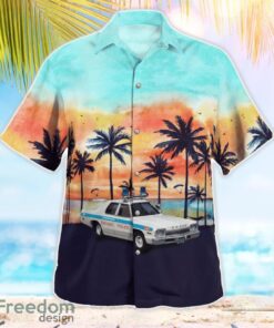 Chicago, Illinois, Chicago Police Department 1974 Dodge Monaco Aloha Hawaiian Shirt Product Photo 2