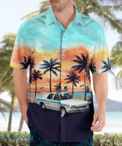 Chicago, Illinois, Chicago Police Department 1974 Dodge Monaco Aloha Hawaiian Shirt Product Photo 3