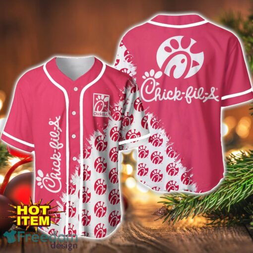 Chick-fil-A Logo Printed Baseball Jersey Shirt For Men And Women Product Photo 1