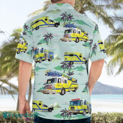 Chillicothe, Missouri Fire Department 3D Summer Aloha Hawaiian Shirt Product Photo 2