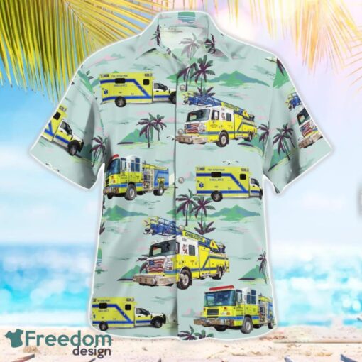 Chillicothe, Missouri Fire Department 3D Summer Aloha Hawaiian Shirt Product Photo 3