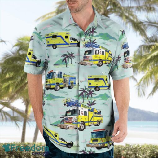 Chillicothe, Missouri Fire Department 3D Summer Aloha Hawaiian Shirt Product Photo 4