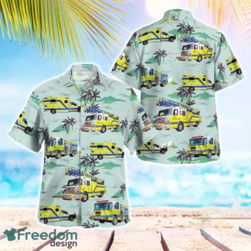 Chillicothe, Missouri Fire Department 3D Summer Aloha Hawaiian Shirt Product Photo 1