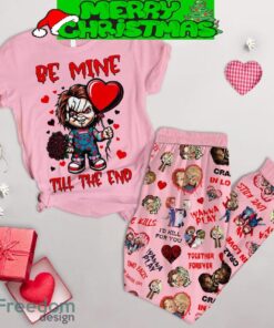 Chucky Be Mine Till Valentine Fleece Pajamas Set Men Women For Fans