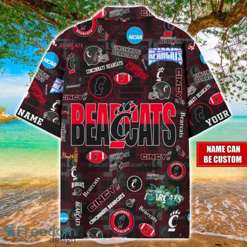 Cincinnati Bearcats Logo Hawaiian Shirt For Fans Trending Beach Shirt Custom Name Product Photo 2