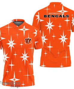 Cincinnati Bengals Sparkle Pattern Polo Shirt Cincinnati Bengals Sparkle Pattern Polo Shirt