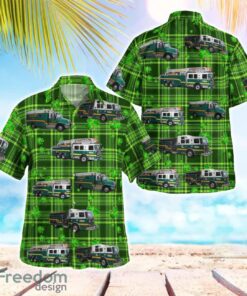 Cincinnati, Ohio, Sycamore Township Fire Department, St Patrick's Day Beach Hawaiian Shirt Product Photo 1