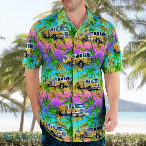 City of Alabaster, Alabama, Alabaster Fire Department Beach Hawaiian Shirt Product Photo 4