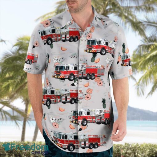 City of Atlanta Fire Rescue Department Beach Hawaiian Shirt Summer Gift Product Photo 3