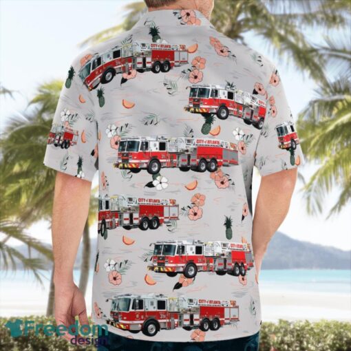 City of Atlanta Fire Rescue Department Beach Hawaiian Shirt Summer Gift Product Photo 4