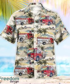 City Of Buckeye Fire Department, Arizona 3D Hawaiian Shirt Product Photo 3