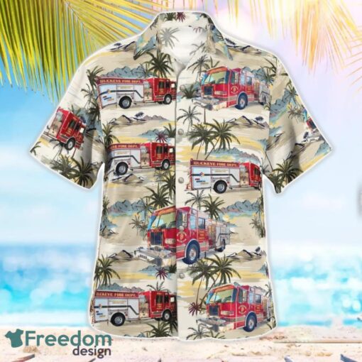 City Of Buckeye Fire Department, Arizona 3D Hawaiian Shirt Product Photo 3