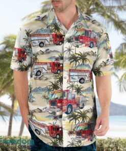 City Of Buckeye Fire Department, Arizona 3D Hawaiian Shirt Product Photo 4